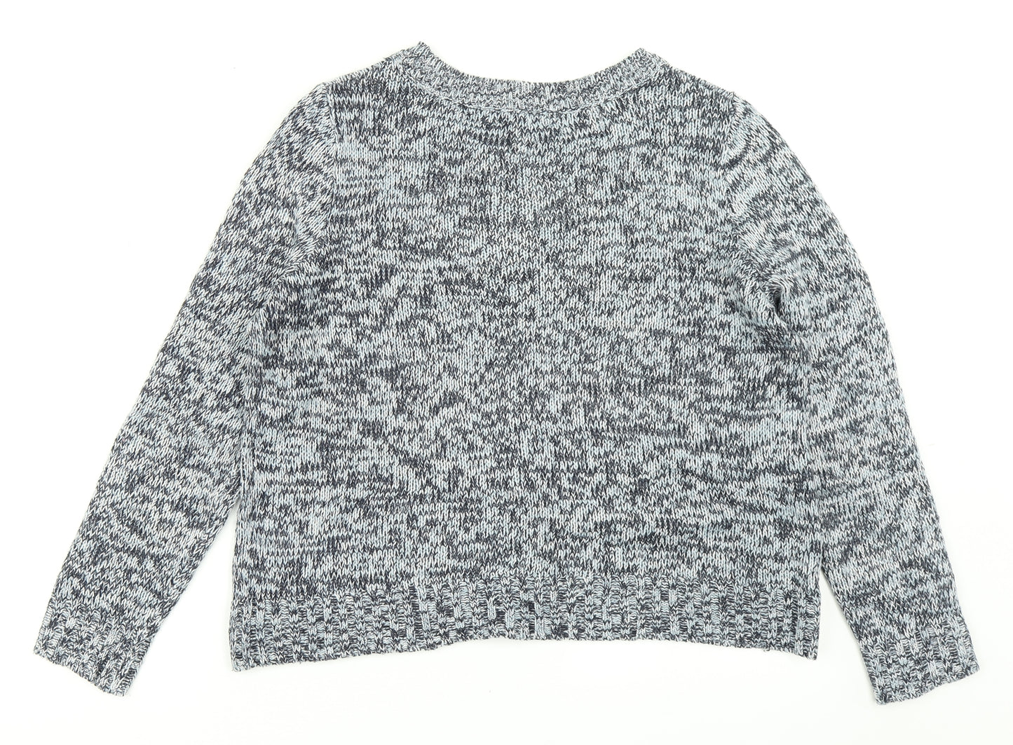 Divided Womens Blue  Knit Pullover Jumper Size M