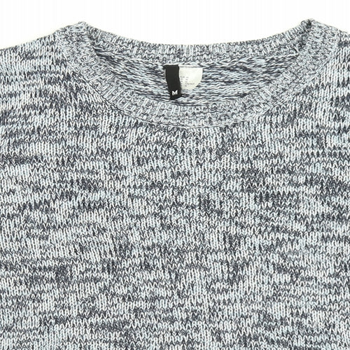 Divided Womens Blue  Knit Pullover Jumper Size M