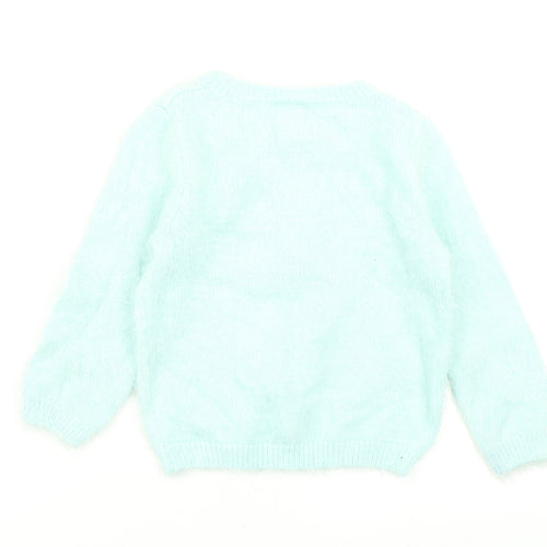 George Girls Black  Knit Pullover Jumper Size 2-3 Years  - Penguin