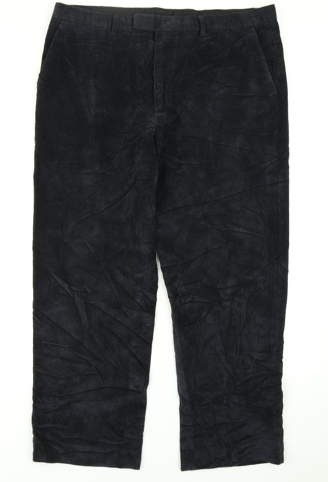 Greenwoods Mens Blue  Corduroy Dress Pants Trousers Size 40 in L27 in