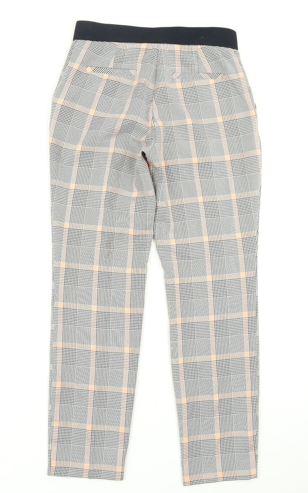 Prmark Womens Blue Plaid  Dress Pants Trousers Size 6 L26 in