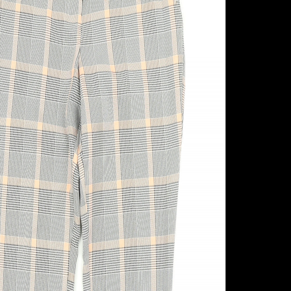 Prmark Womens Blue Plaid  Dress Pants Trousers Size 6 L26 in