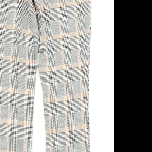 Prmark Womens Blue Plaid  Dress Pants Trousers Size 6 L26 in
