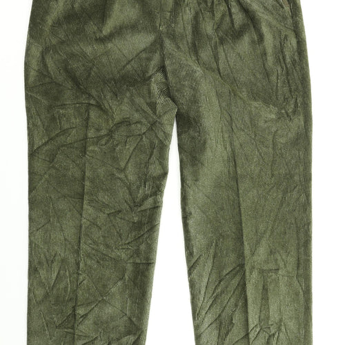 Lapidus Mens Green  Corduroy Dress Pants Trousers Size 38 in L30 in