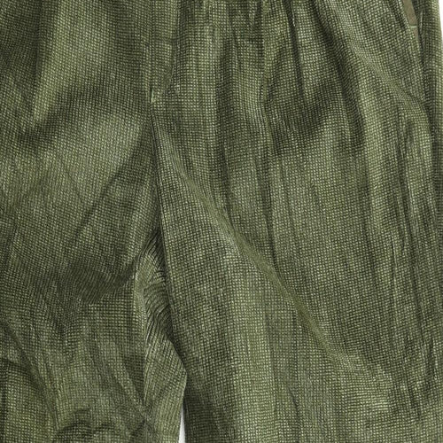 Lapidus Mens Green  Corduroy Dress Pants Trousers Size 38 in L30 in