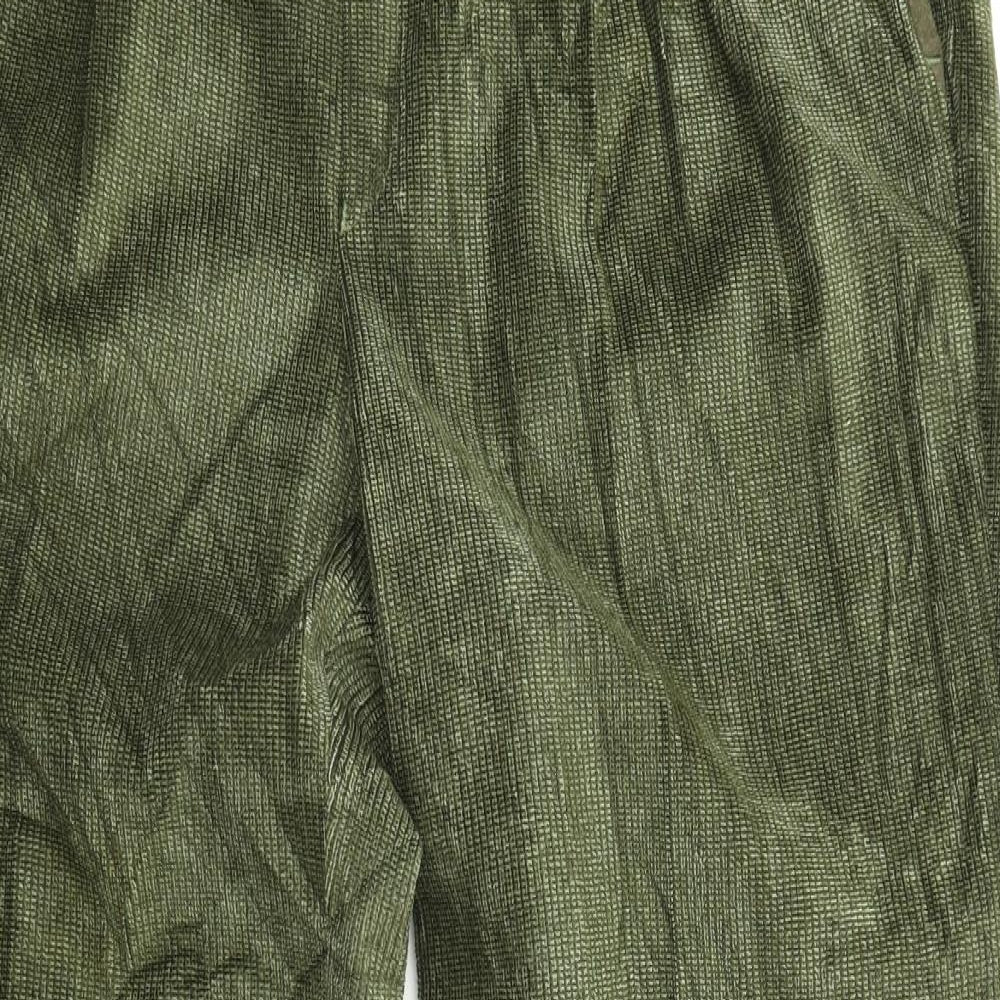 Lapidus Mens Green  Corduroy Dress Pants Trousers Size 38 in L30 in