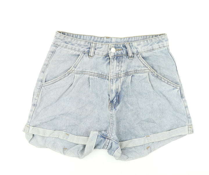 SheIn Womens Blue Denim Hot Pants Shorts Size S