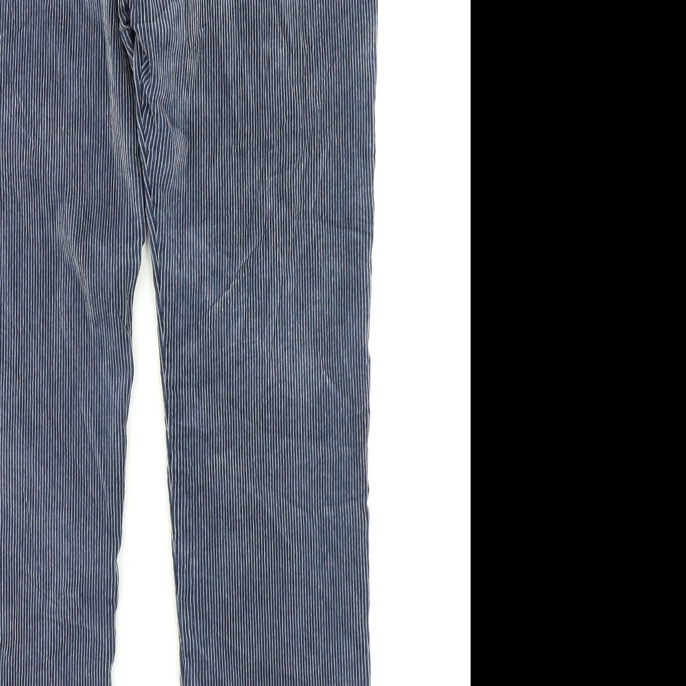 Made In Itlay Womens Blue Striped  Tapered Jeans Size 26 in L26 in