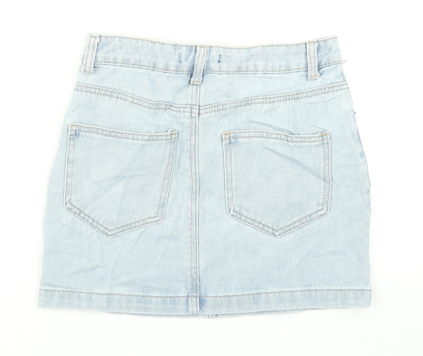 FOREVER 21 Womens Blue  Denim A-Line Skirt Size S
