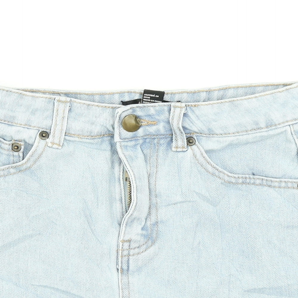 FOREVER 21 Womens Blue  Denim A-Line Skirt Size S