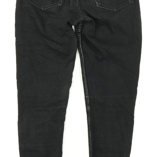 &Denim Womens Black  Denim Skinny Jeans Size 28 in L27 in