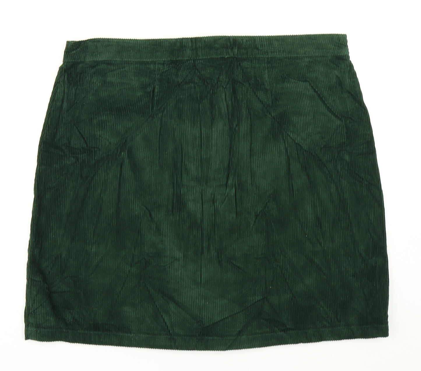Papaya Womens Green  Corduroy A-Line Skirt Size 18