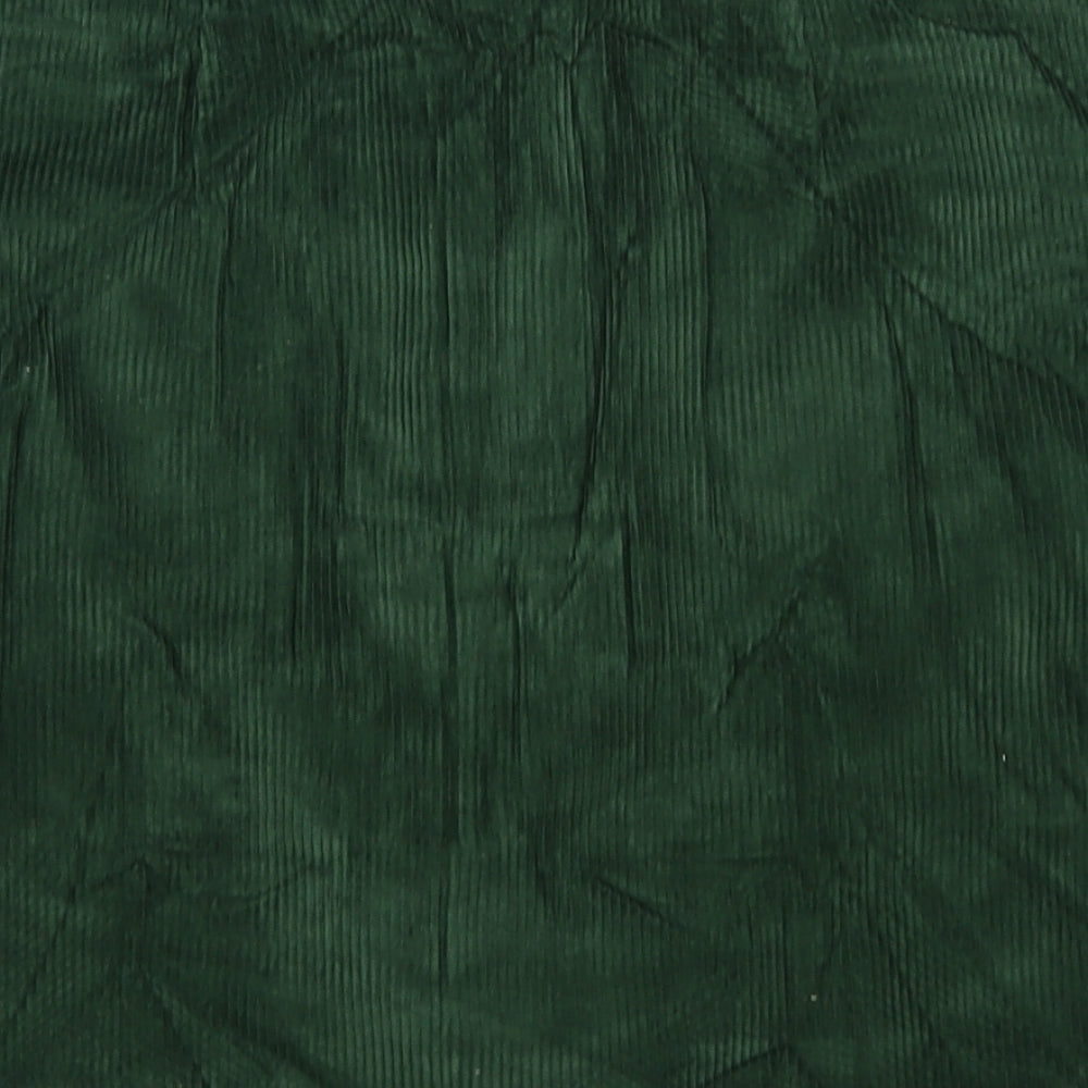 Papaya Womens Green  Corduroy A-Line Skirt Size 18