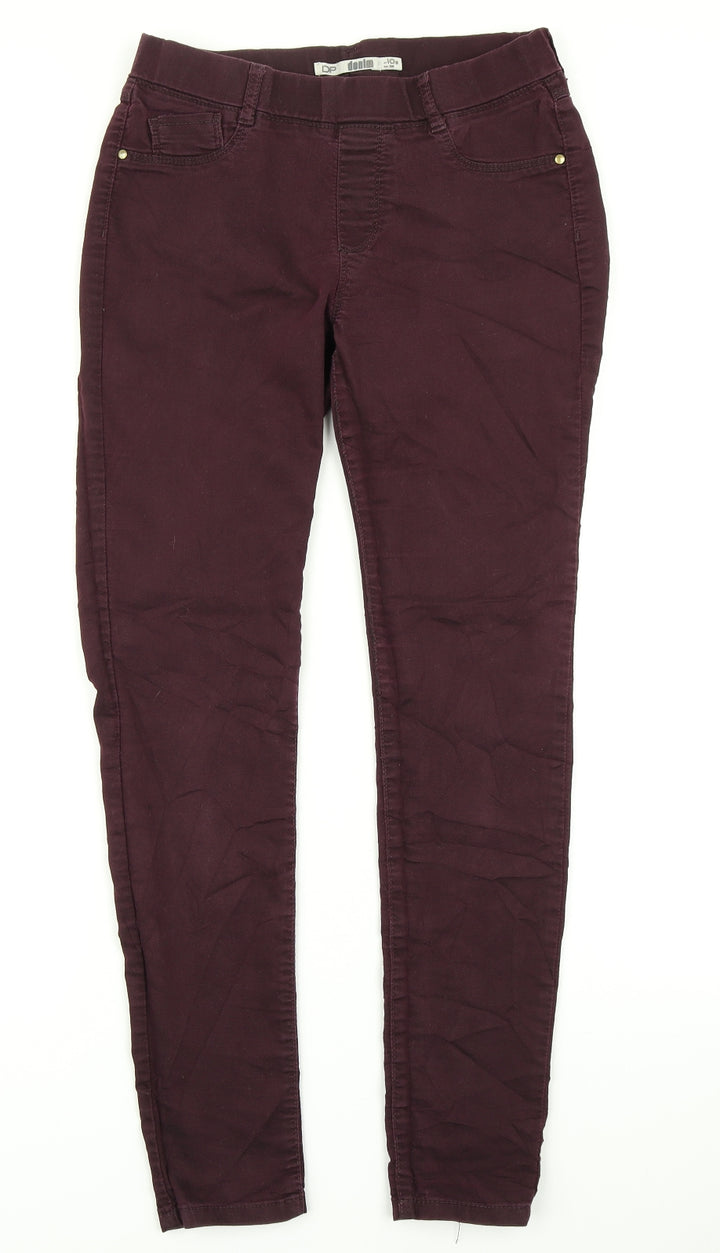 Dorothy Perkins Womens Purple Denim Jegging Jeans Size 10 L27 in