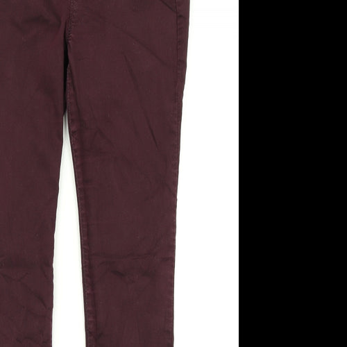 Dorothy Perkins Womens Purple  Denim Jegging Jeans Size 10 L27 in