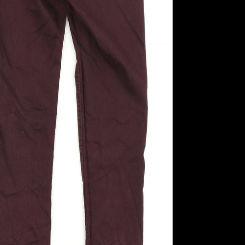 Dorothy Perkins Womens Purple  Denim Jegging Jeans Size 10 L27 in