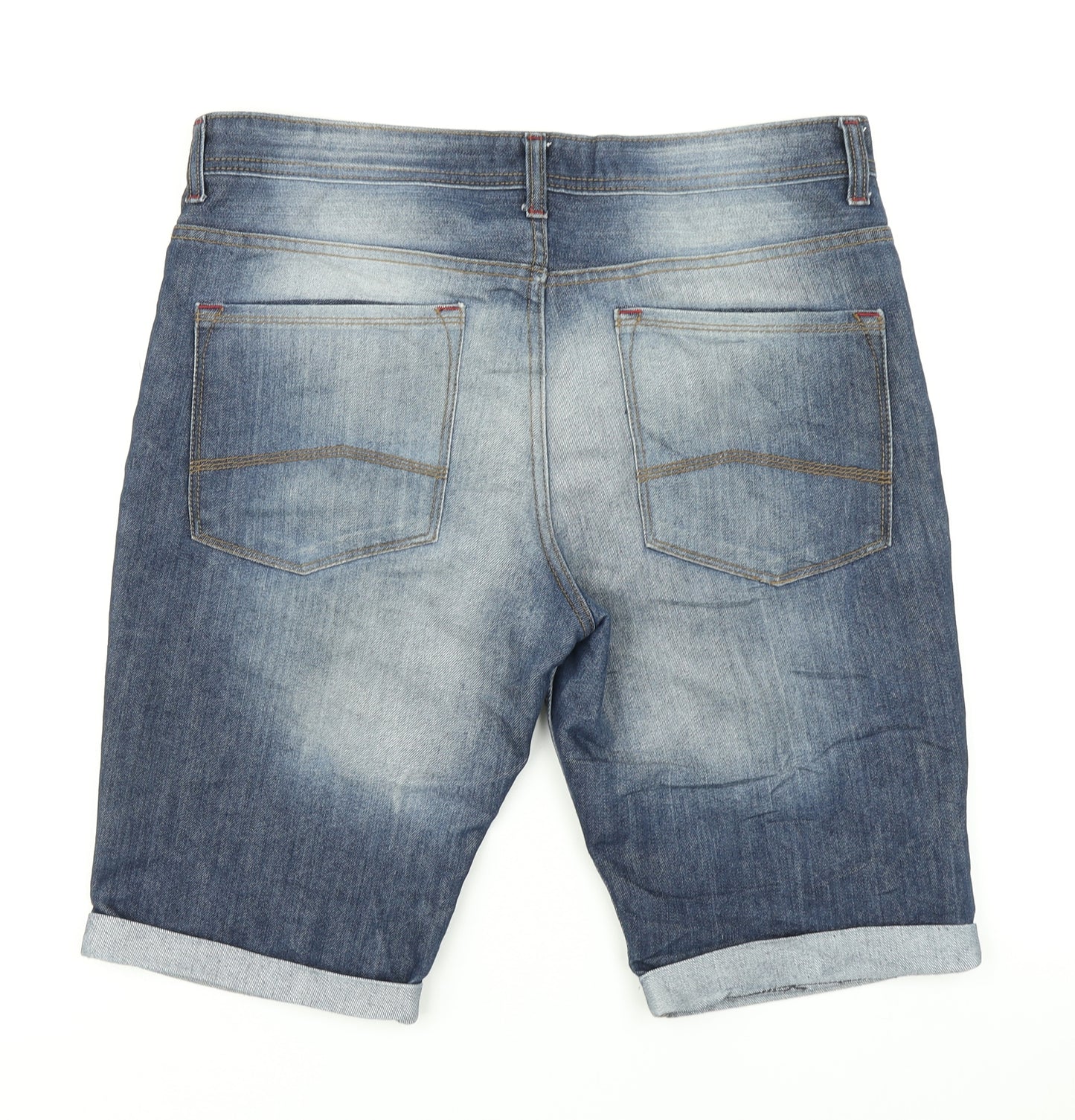 Denim Co Mens Blue  Denim Cargo Shorts Size 34 in