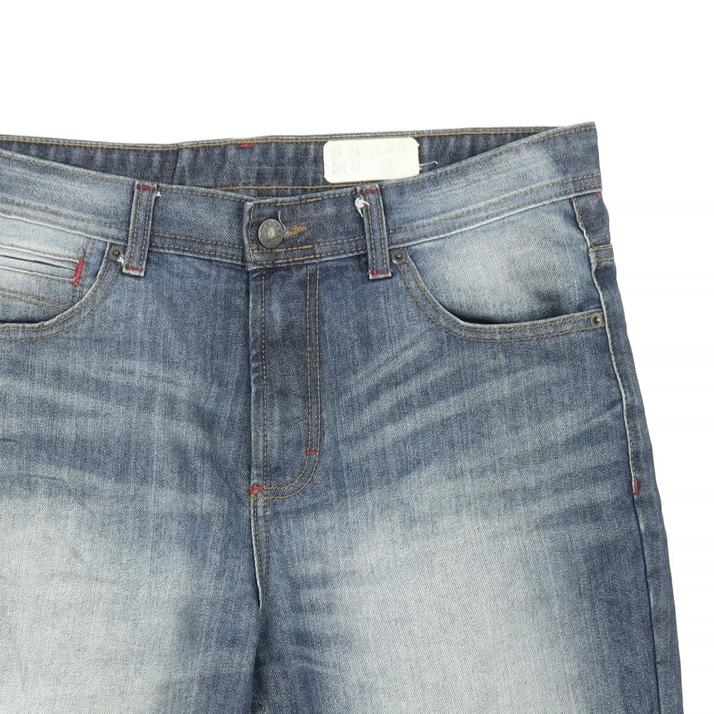 Denim Co Mens Blue  Denim Cargo Shorts Size 34 in