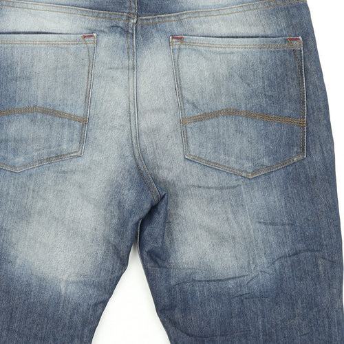 Denim Co Mens Blue  Denim Cargo Shorts Size 34 in