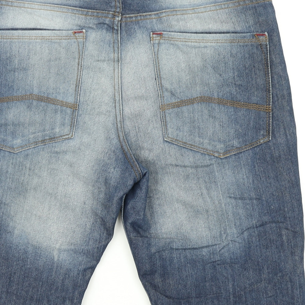 Denim Co Mens Blue  Denim Cargo Shorts Size 34 in