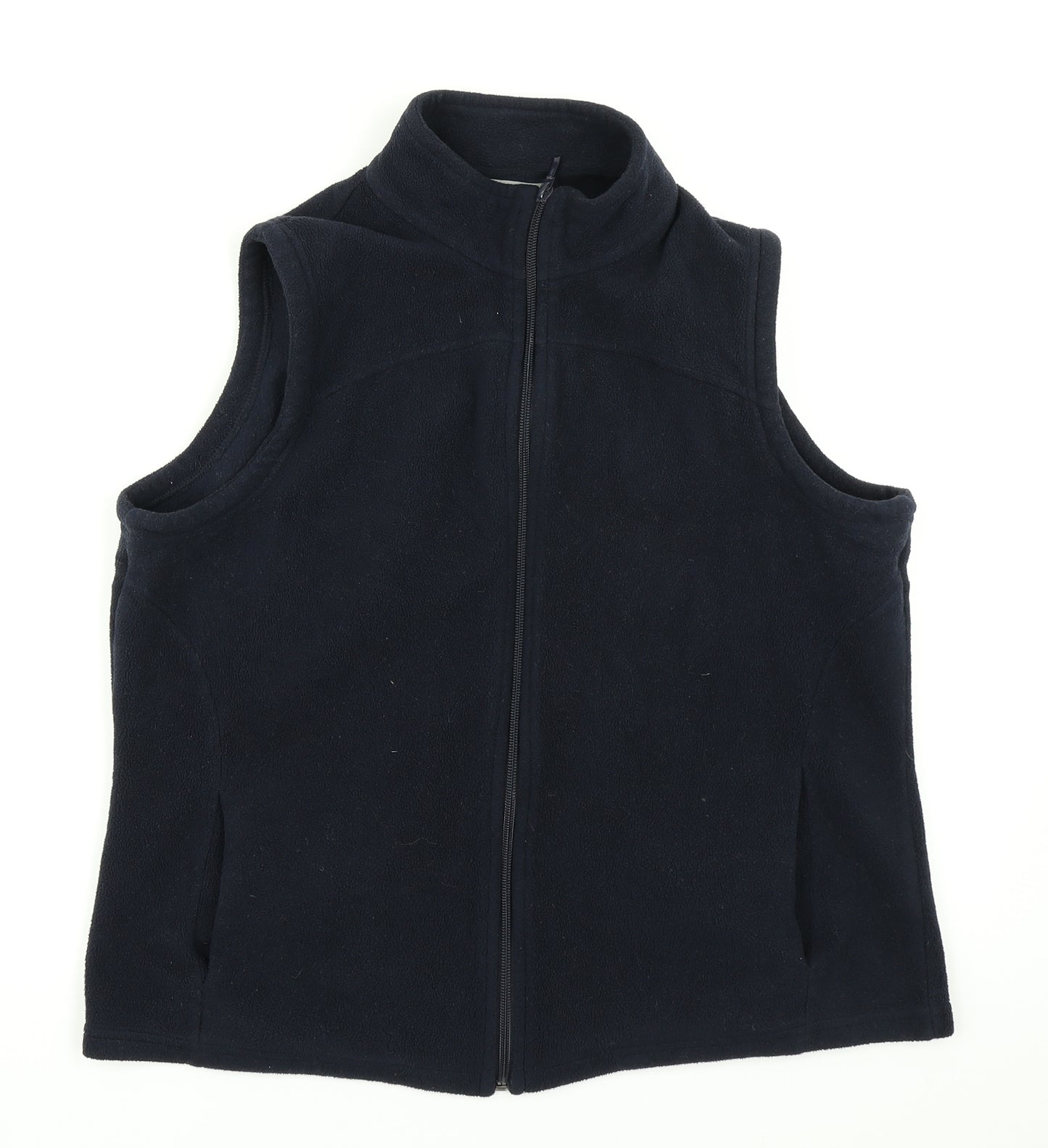 Marks & Spencer Womens Blue  Fleece Gilet Jacket Size 18