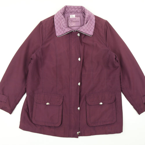 BM Womens Purple   Pea Coat Coat Size M