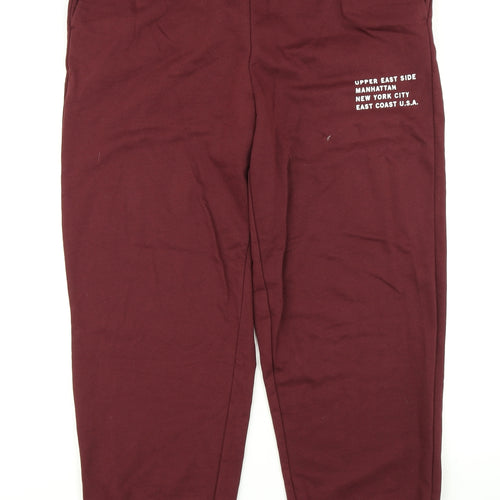 New Look Mens Purple   Jogger Trousers Size M L27 in