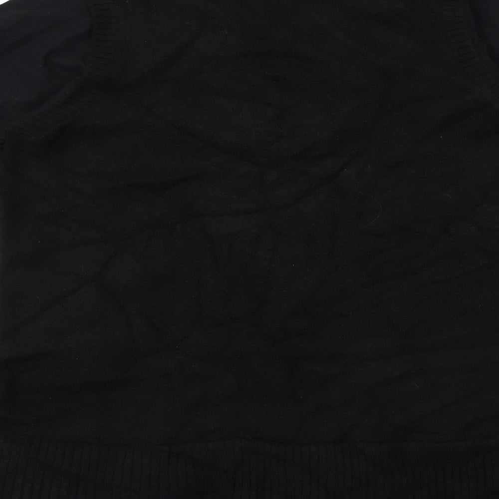 River Island Womens Black  Knit Shirt Dress  Size M