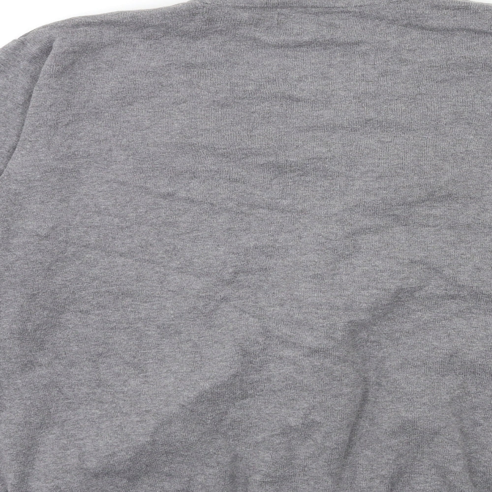 Blue Harbour Mens Grey  Knit Cardigan Jumper Size L