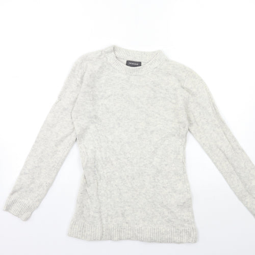 Primark Womens Grey  Knit Pullover Jumper Size 4
