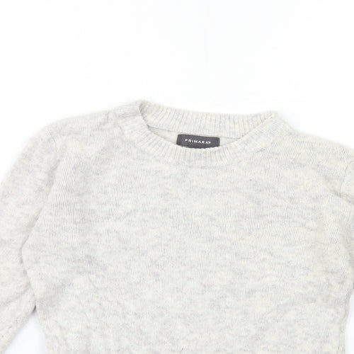 Primark Womens Grey  Knit Pullover Jumper Size 4