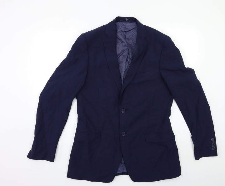 Marks and Spencer Mens Blue Jacket Suit Jacket Size 40