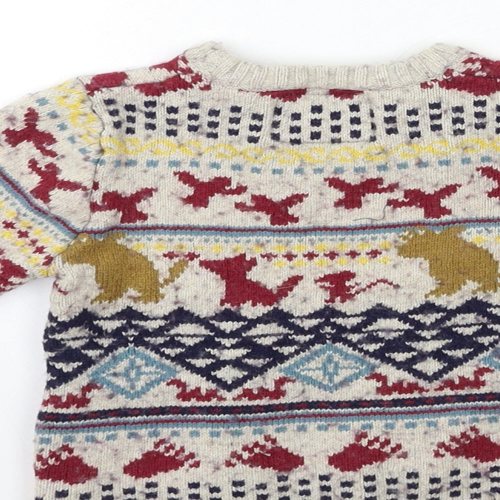TU Boys Grey  Knit Pullover Jumper Size 3-4 Years  - GRUFFALO