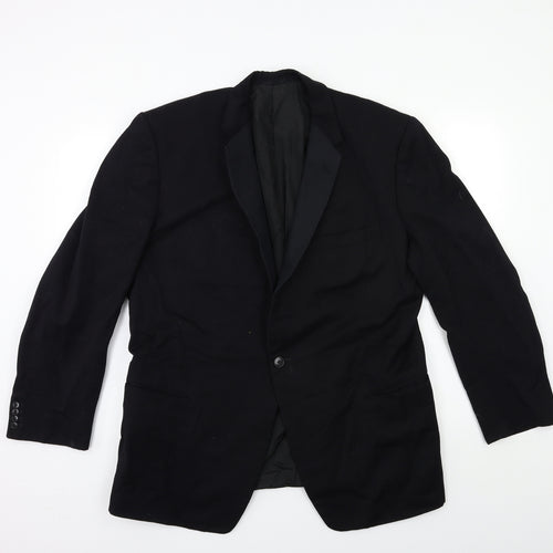 Preworn Mens Black   Jacket Suit Jacket Size 40