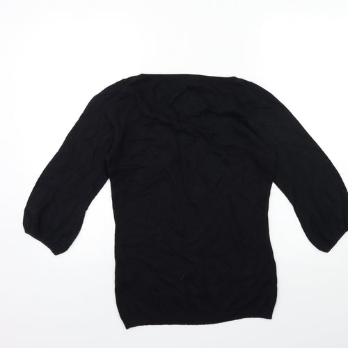 Marks and Spencer Womens Black  Knit Pullover Jumper Size 10