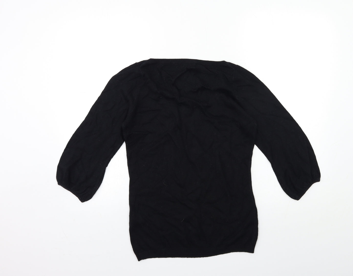 Marks and Spencer Womens Black  Knit Pullover Jumper Size 10