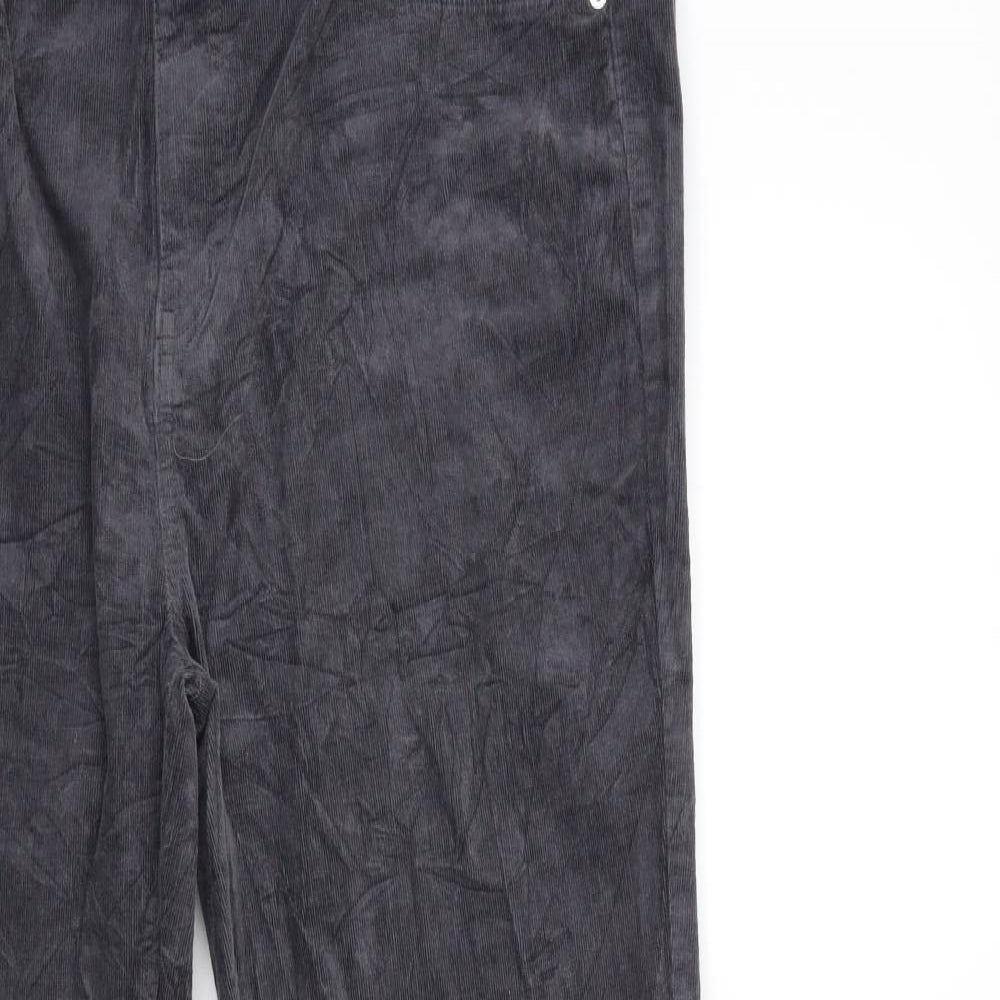 Marks and Spencer Womens Grey  Corduroy Trousers  Size 20 L31 in
