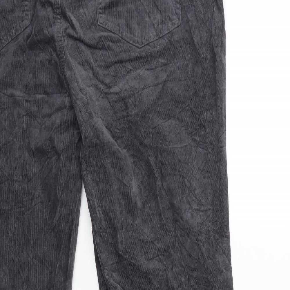 Marks and Spencer Womens Grey  Corduroy Trousers  Size 20 L31 in