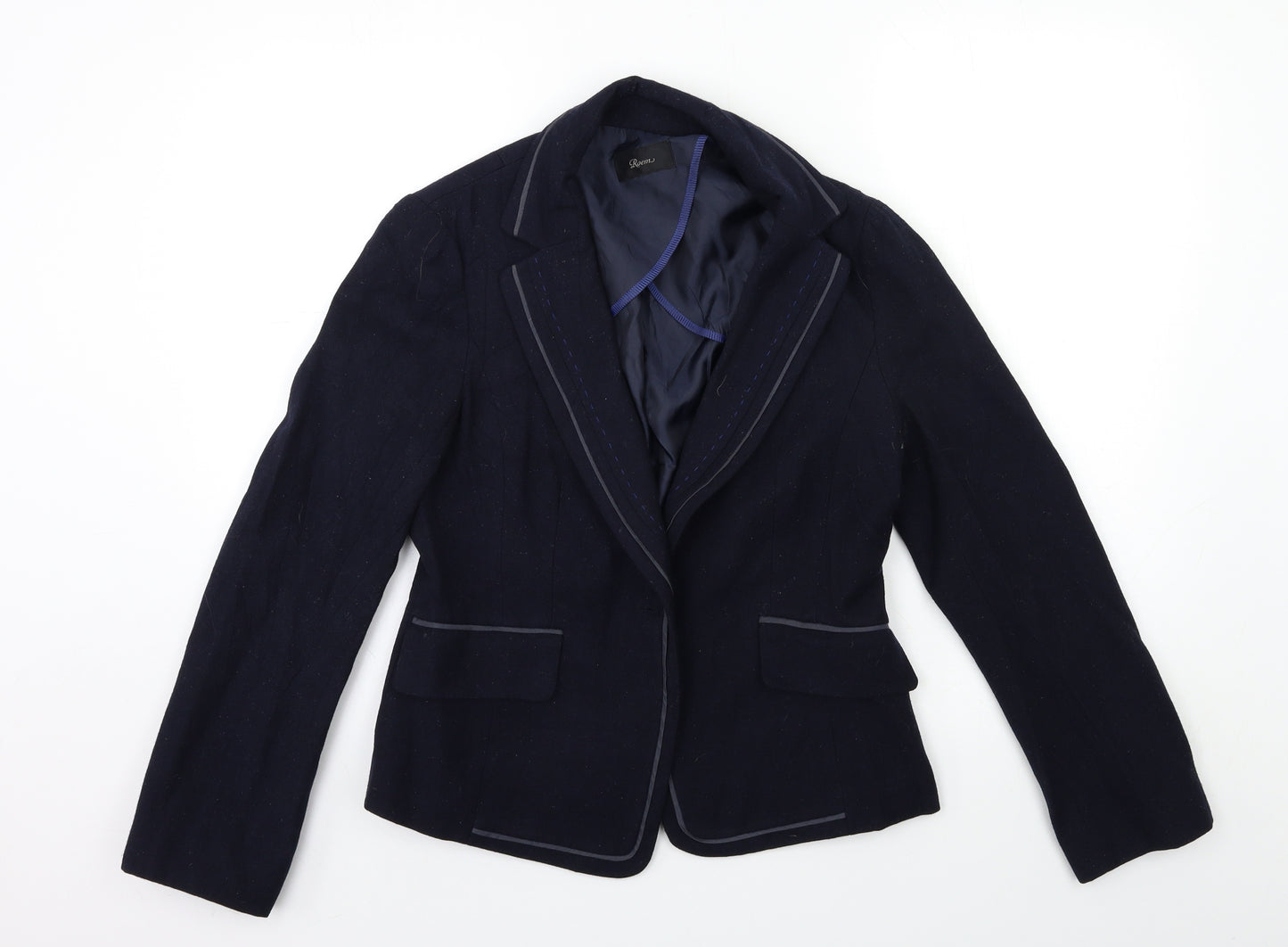 Poem Womens Blue   Jacket Blazer Size 10