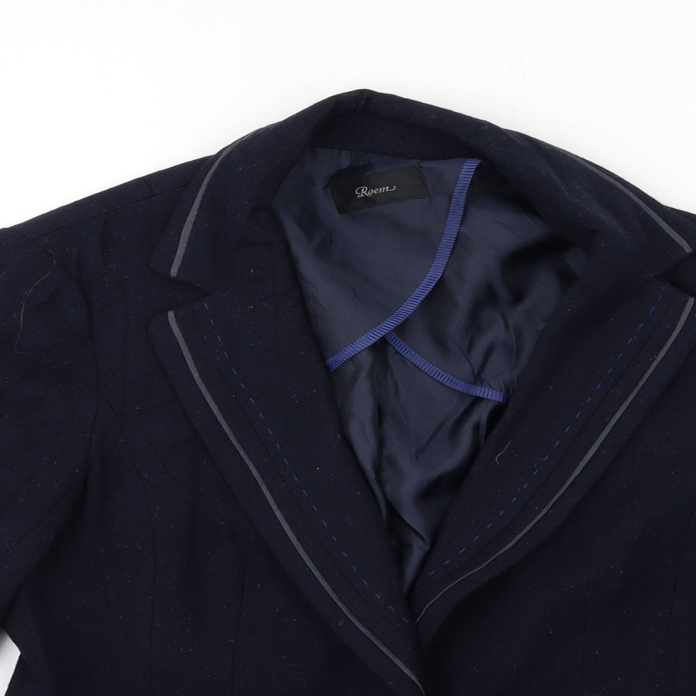 Poem Womens Blue   Jacket Blazer Size 10