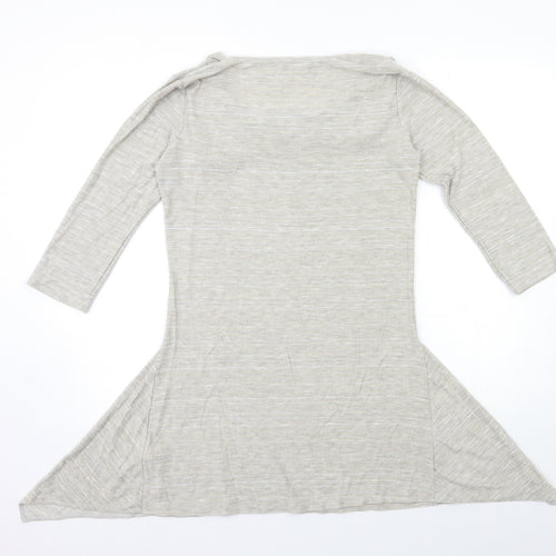 Per Una Womens Grey  Knit Pullover Jumper Size 10