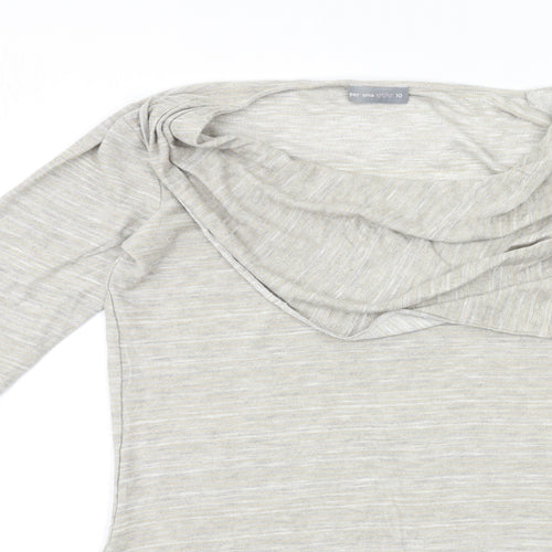 Per Una Womens Grey  Knit Pullover Jumper Size 10