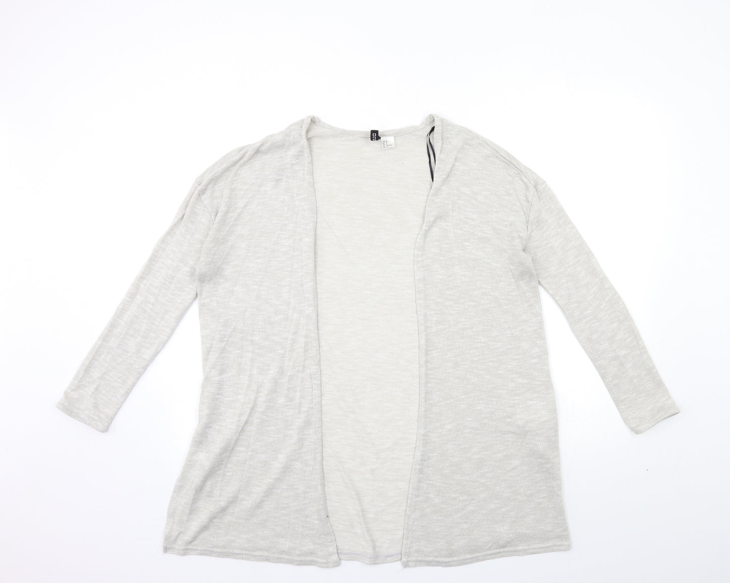 H&M Womens Grey  Knit Cardigan Jumper Size M