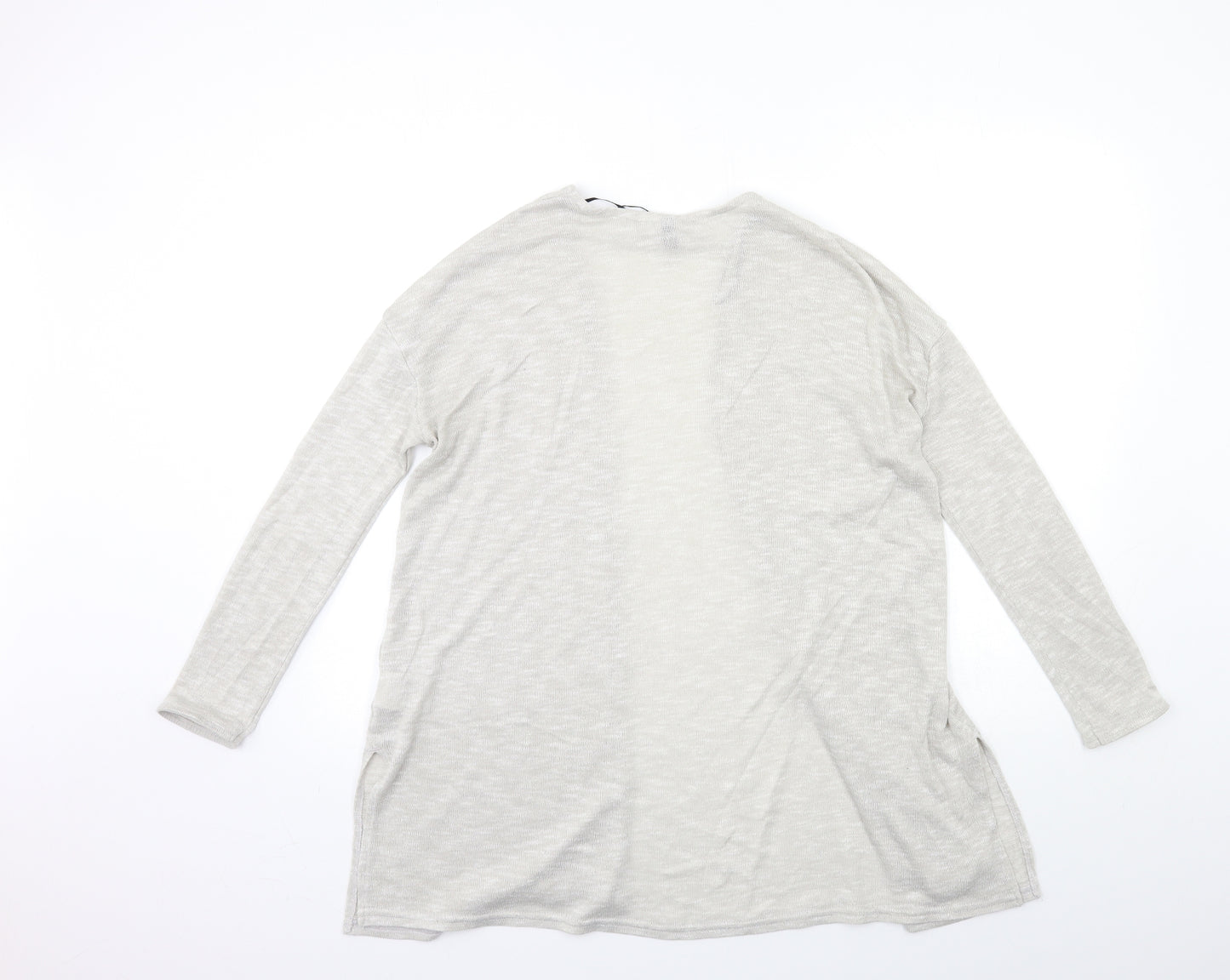 H&M Womens Grey  Knit Cardigan Jumper Size M