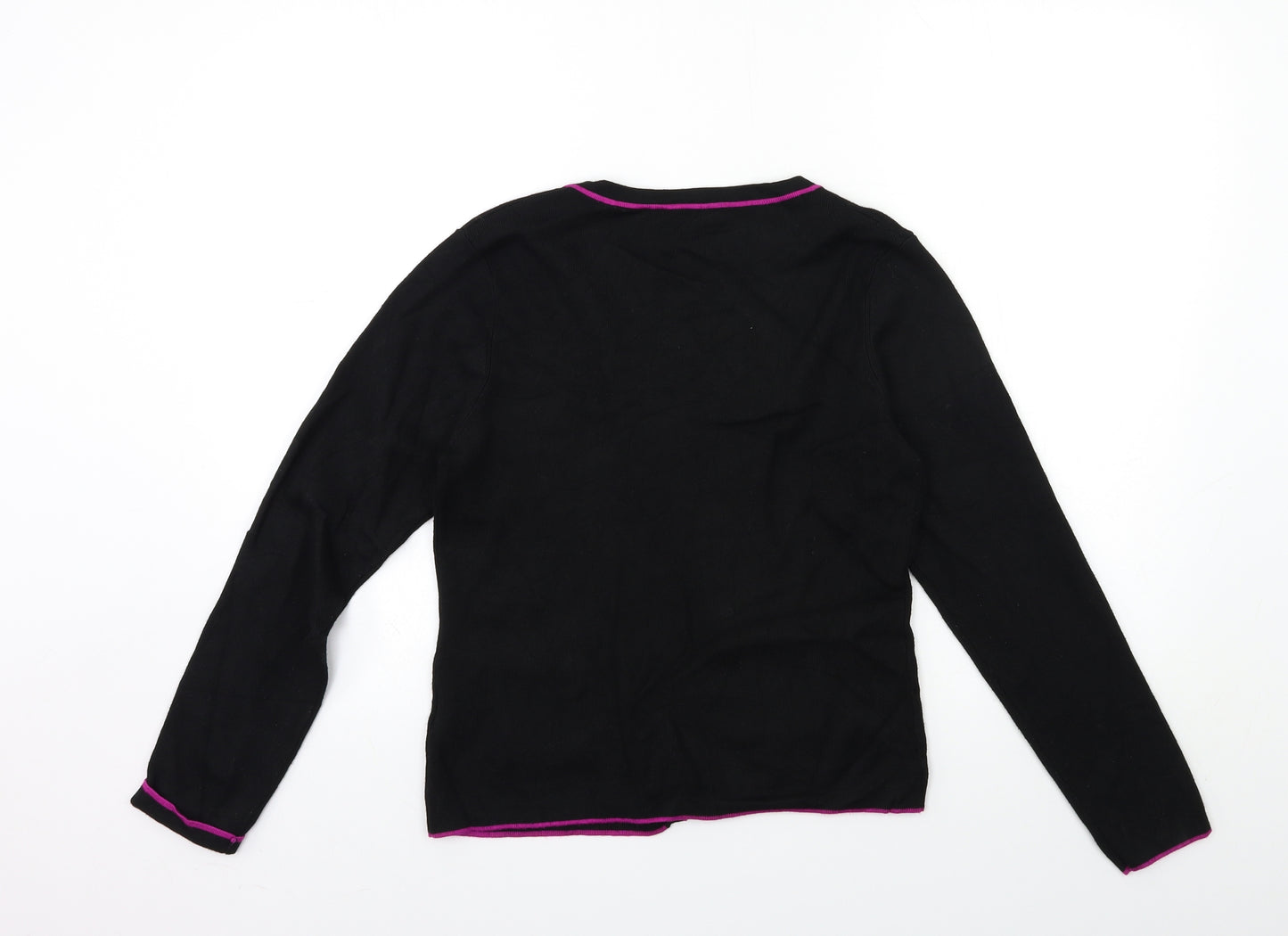Precis Womens Black  Knit Cardigan Jumper Size M