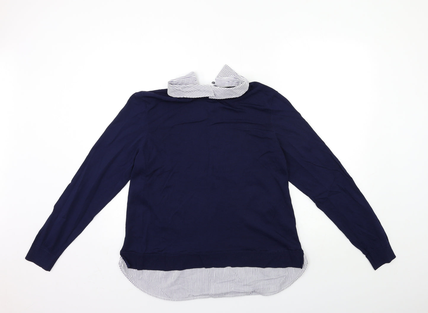 F&F Womens Blue  Knit Pullover Jumper Size 16