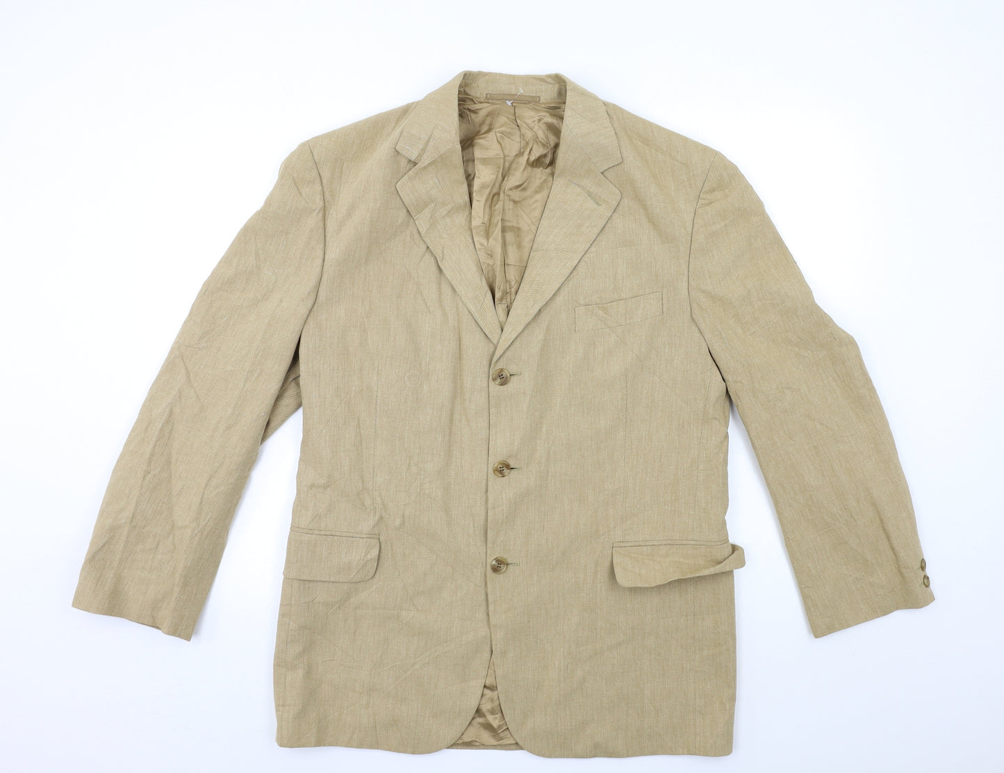Jaeger Mens Beige   Jacket Suit Jacket Size M