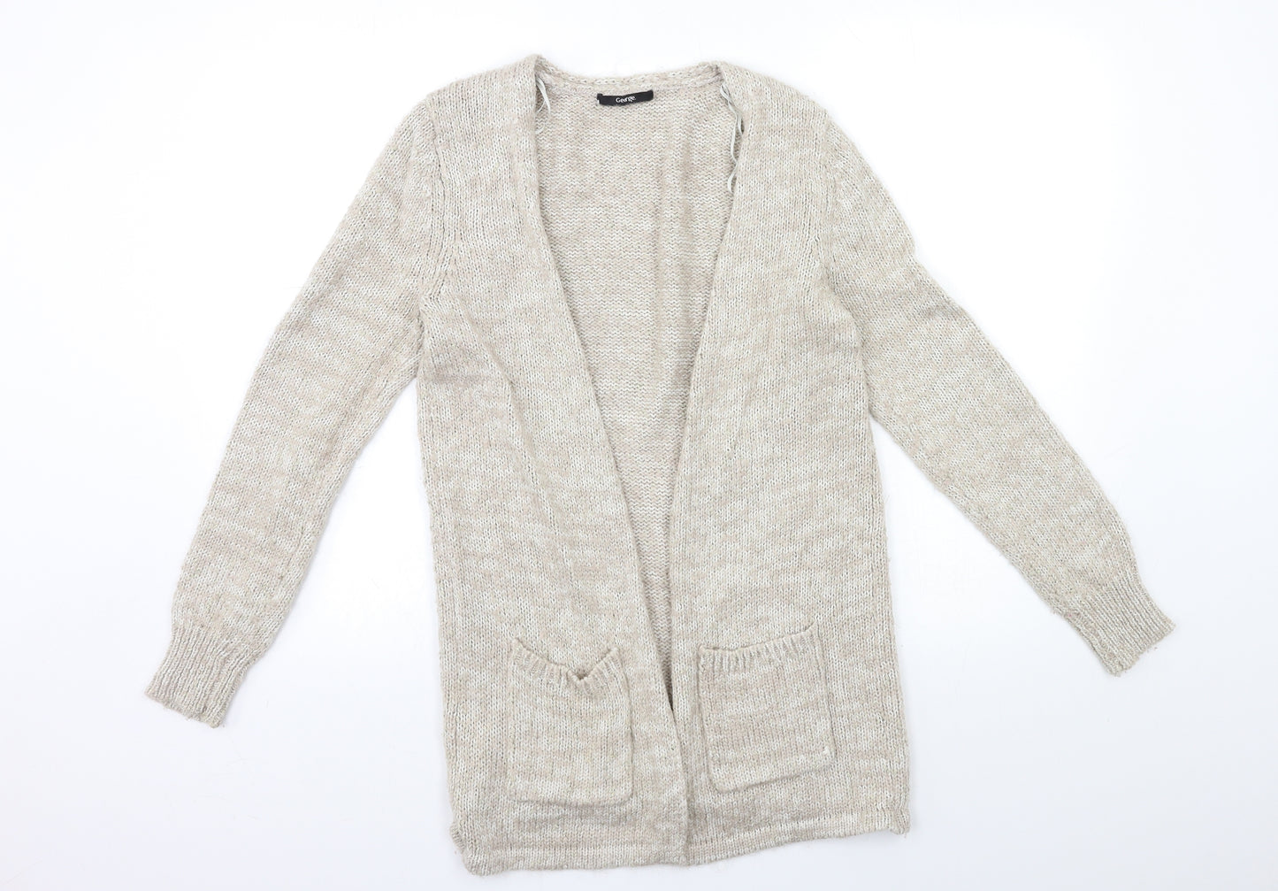George Womens Beige  Knit Cardigan Jumper Size 14
