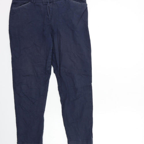 Camaïeu Womens Blue   Trousers  Size 12 L25 in