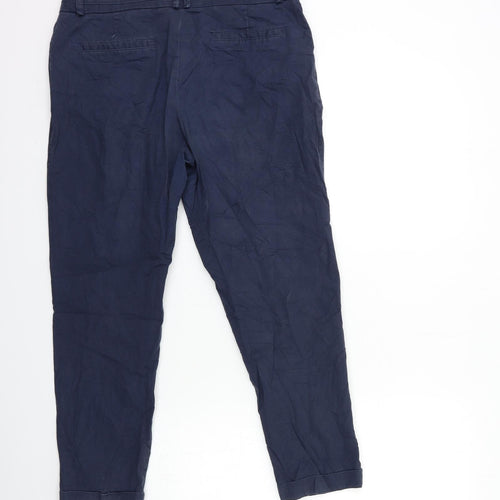 Camaïeu Womens Blue   Trousers  Size 12 L25 in